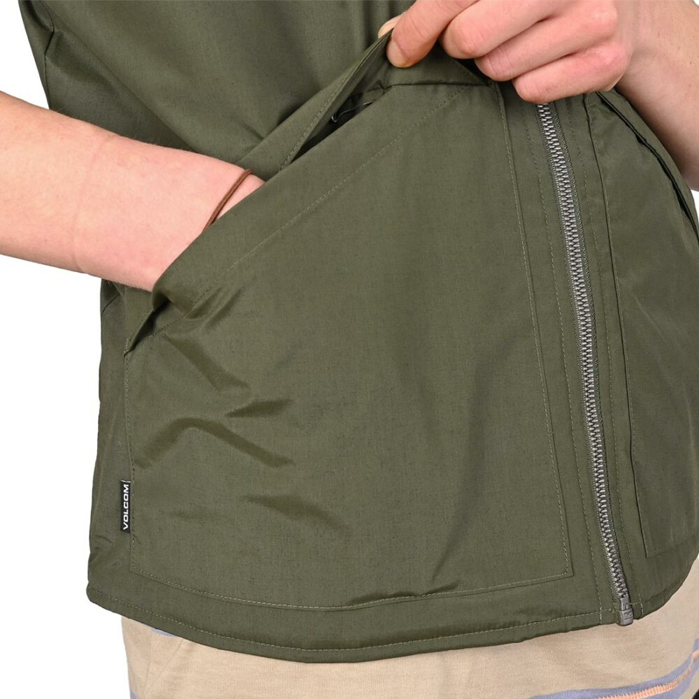 Volcom Prysmer Vest Gilet - Squadron Green