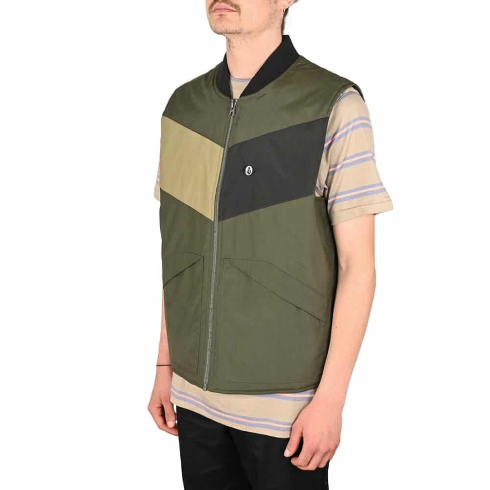 Volcom Prysmer Vest Gilet - Squadron Green