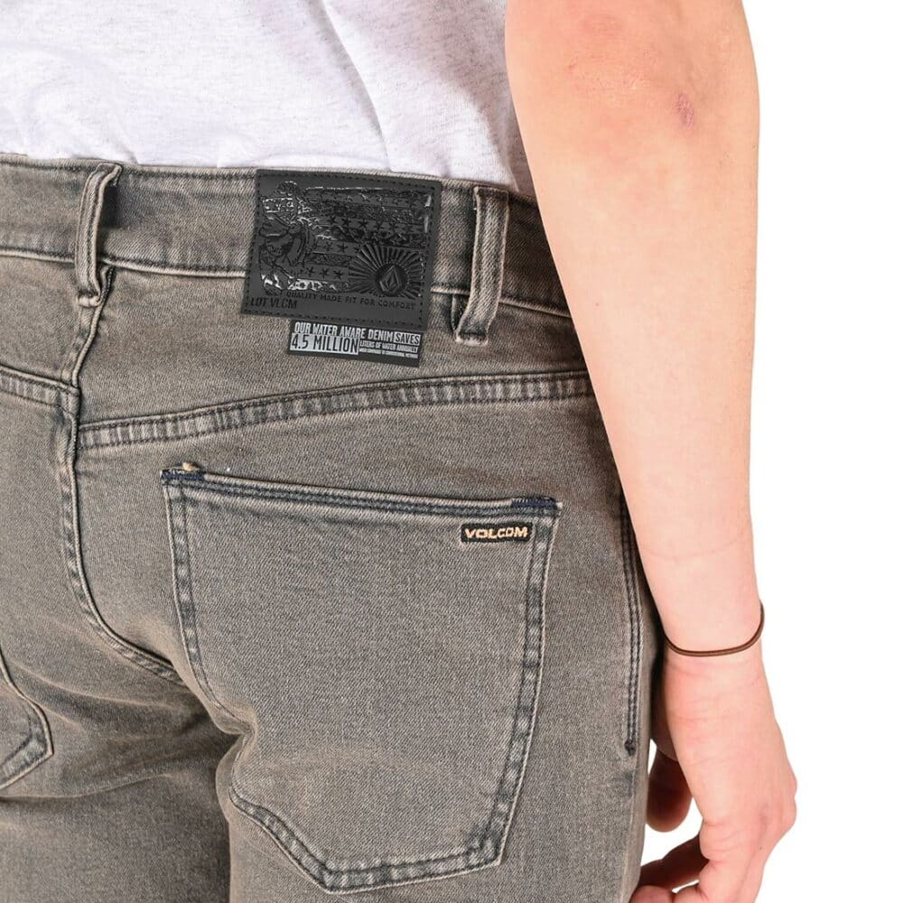 Volcom Vorta Slim Straight Jeans - Black Ozone
