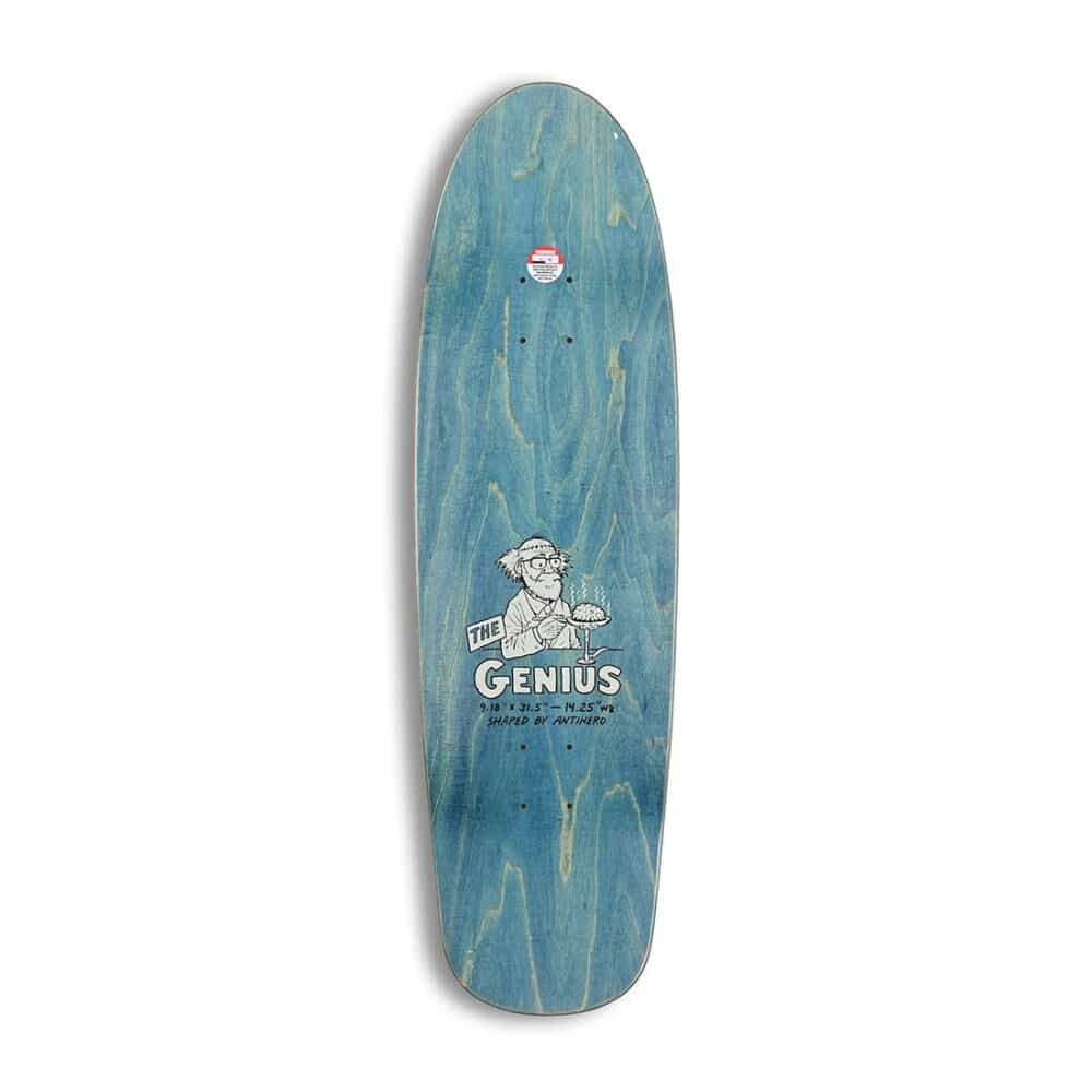 Anti Hero Eagle Genius 9.19" Skateboard Deck - Grey