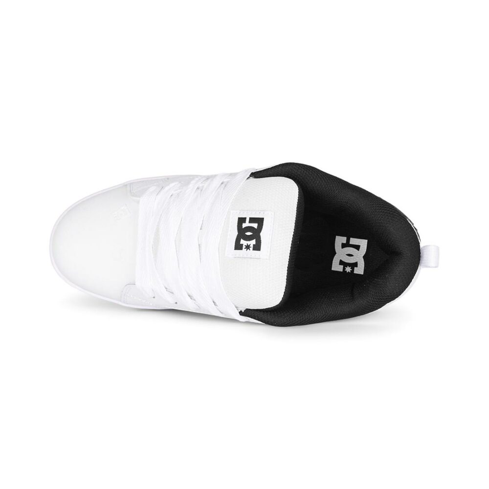 DC Court Graffik Skate Shoes - White/Navy/Red