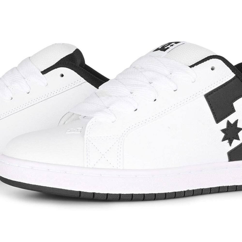 DC Court Graffik Skate Shoes - White/Navy/Red