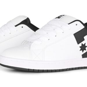DC Court Graffik Skate Shoes - White/Black/Black