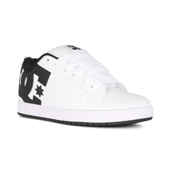 DC Court Graffik Skate Shoes - White/Black/Black