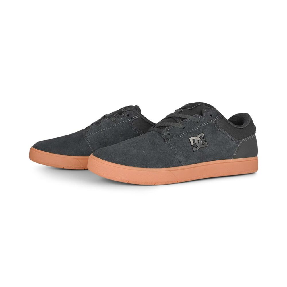 DC Crisis 2 Low Top Skate Shoes - Grey/Gum