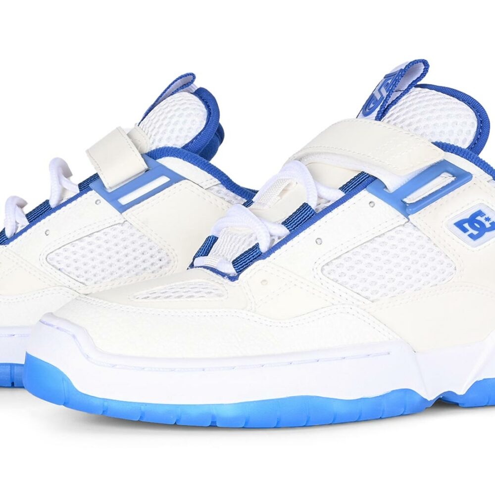 DC JS 1 Skate Shoes - White/Blue
