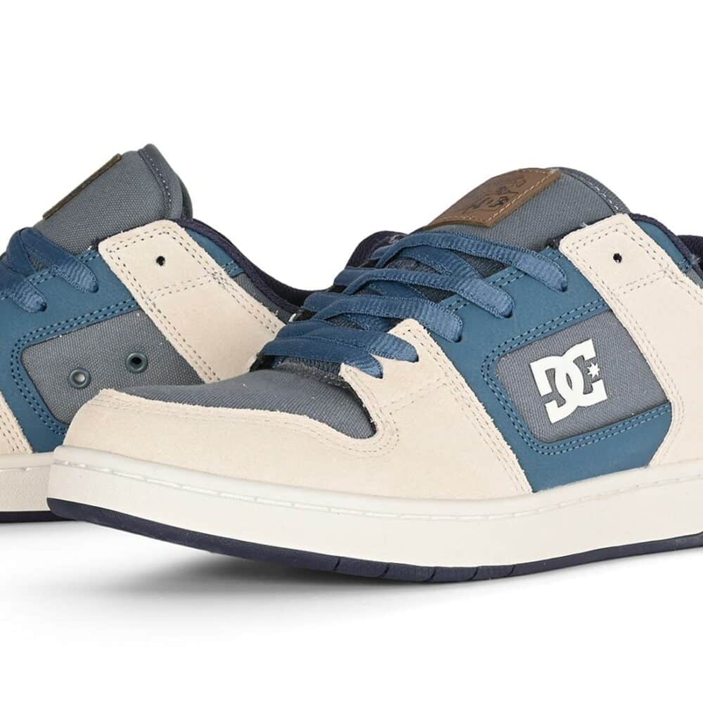 DC Manteca 4 Skate Shoes – Grey/Blue/White
