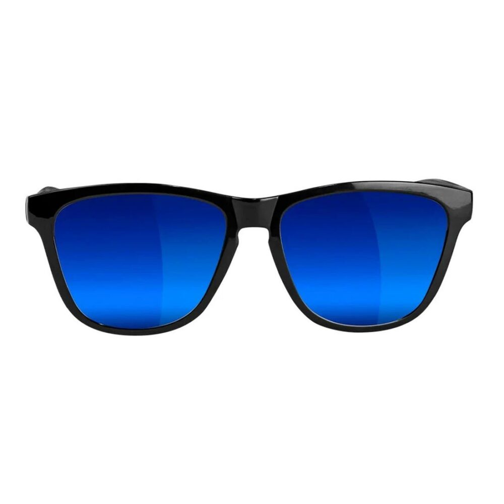 Glassy Eyewear Deric Polarized Sunglasses - Black/Blue Mirror