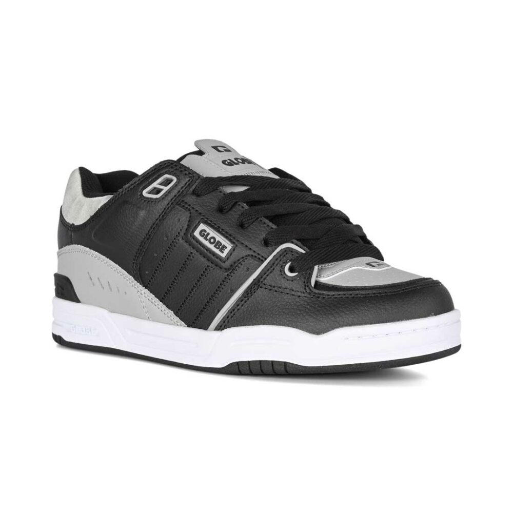 Globe Fusion Skate Shoes - Black/Steel/White