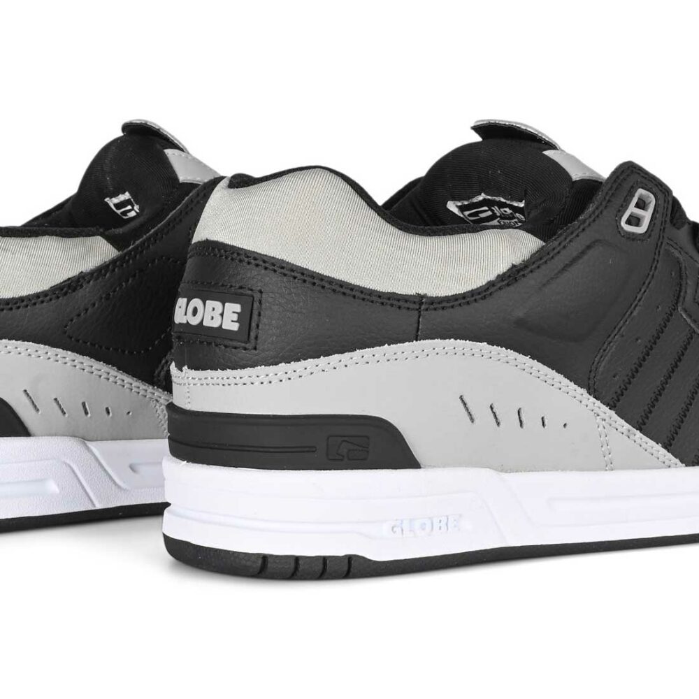 Globe Fusion Skate Shoes - Black/Steel/White