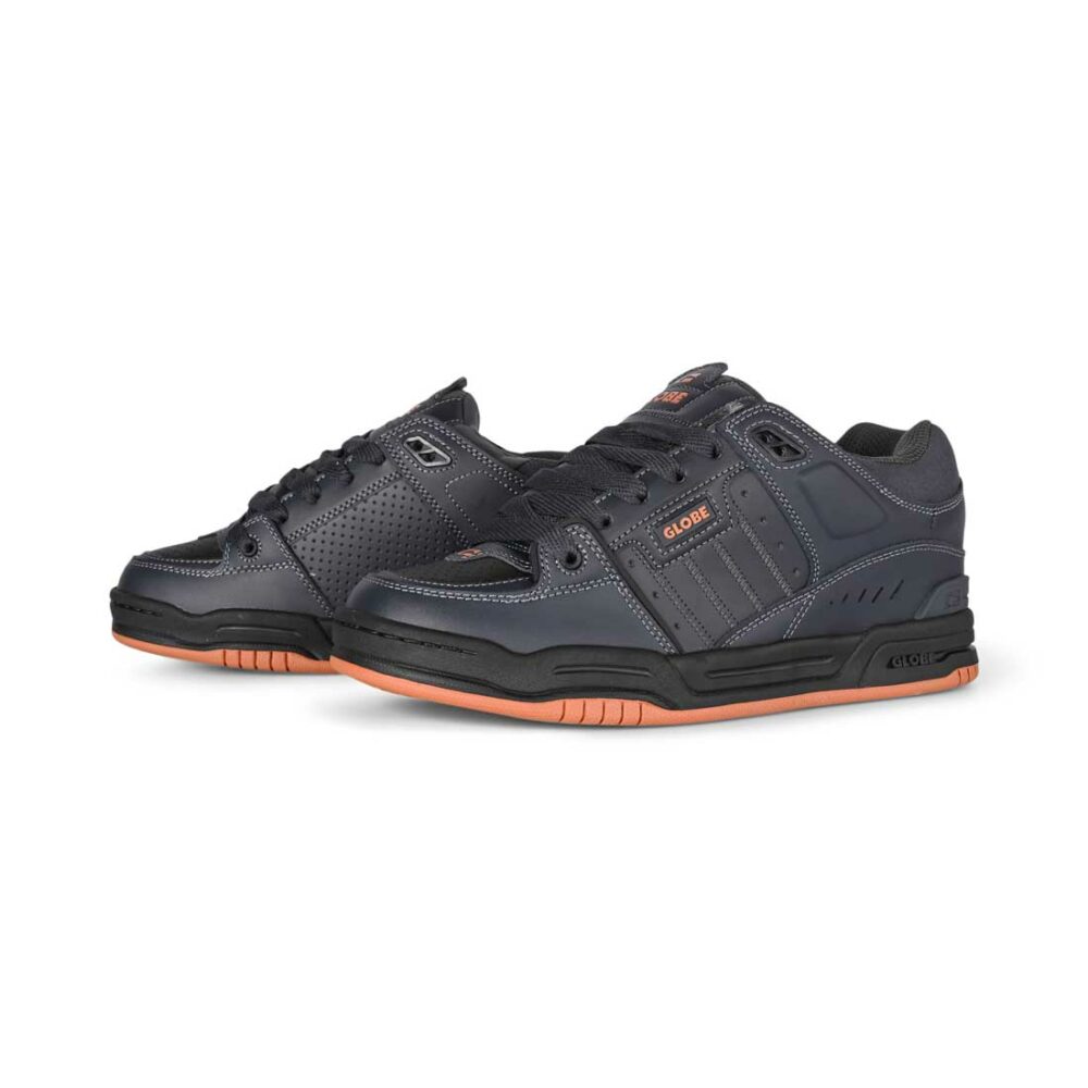 Globe Fusion Skate Shoes - Phantom/Burnt Orange