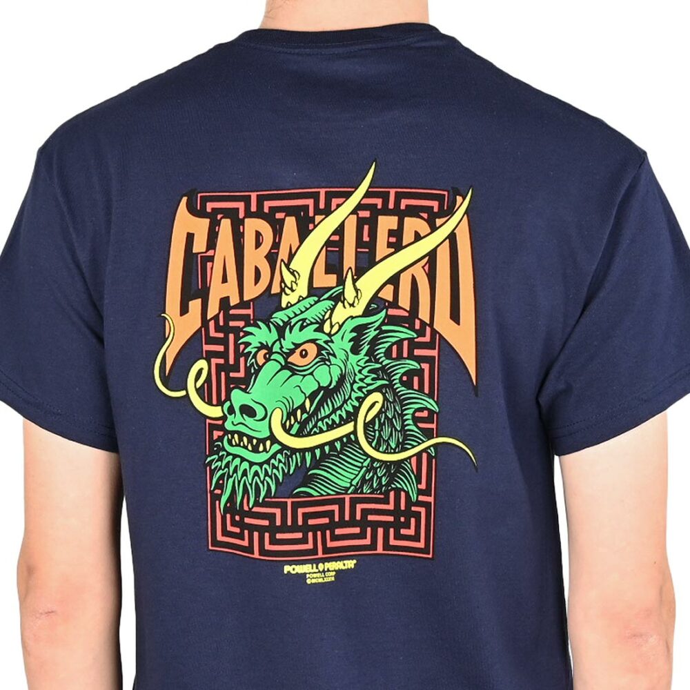 Powell Peralta Caballero Street Dragon S/S T-Shirt - Navy