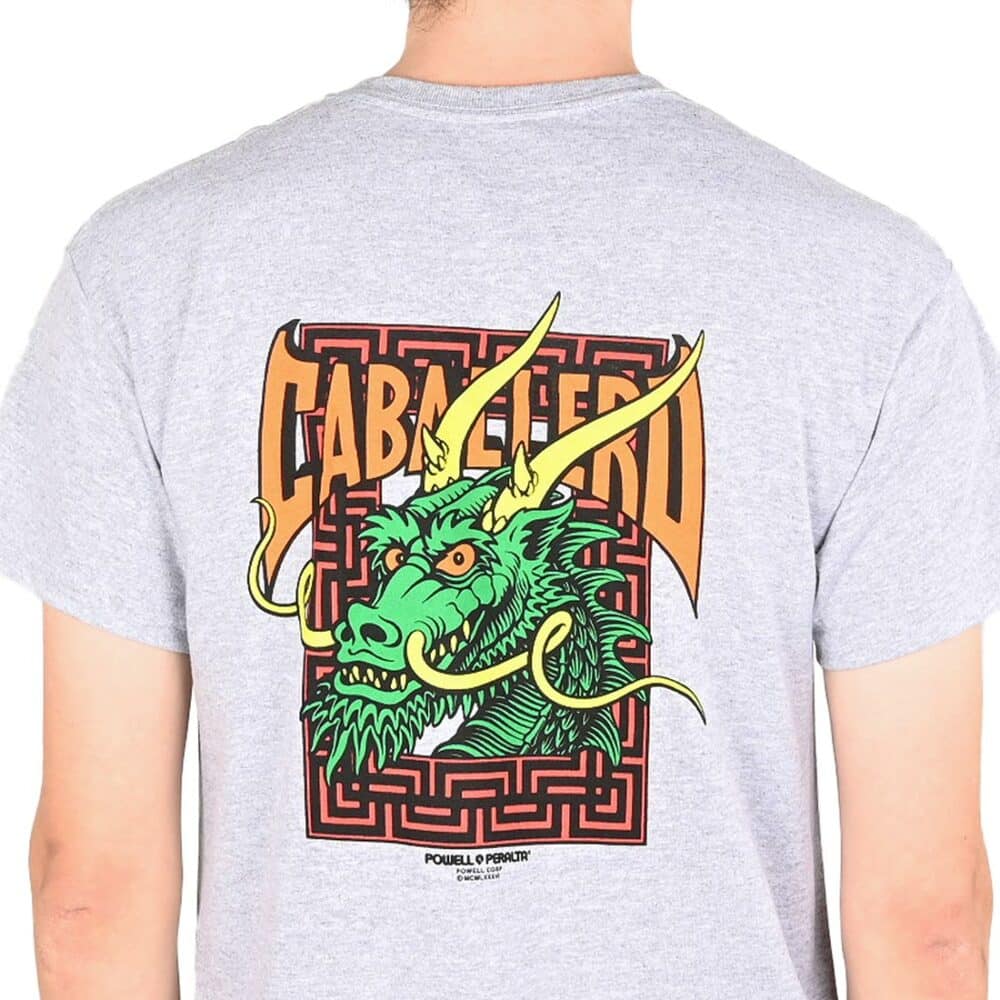 Powell Peralta Caballero Street Dragon S/S T-Shirt - Sport Grey