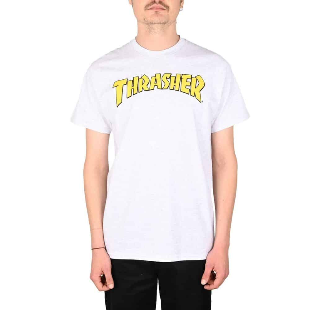 Thrasher Cover Logo S/S T-Shirt - Ash Grey