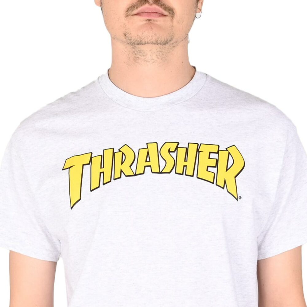Thrasher Cover Logo S/S T-Shirt - Ash Grey
