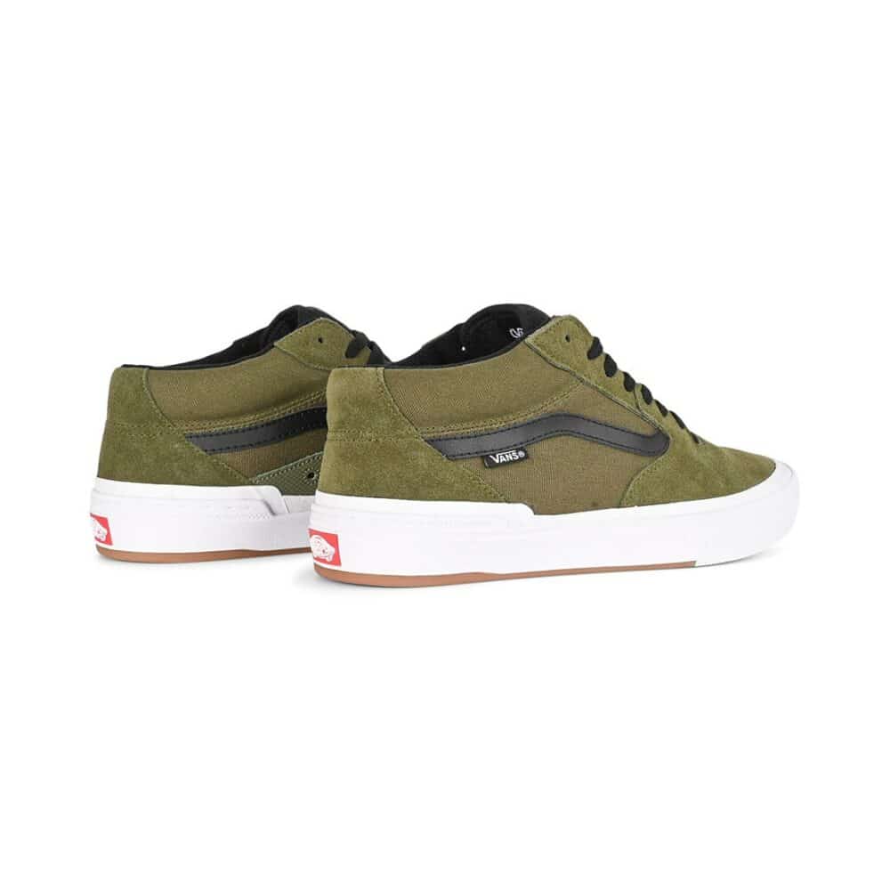 Vans 114 Mid BMX Shoes - Dark Olive