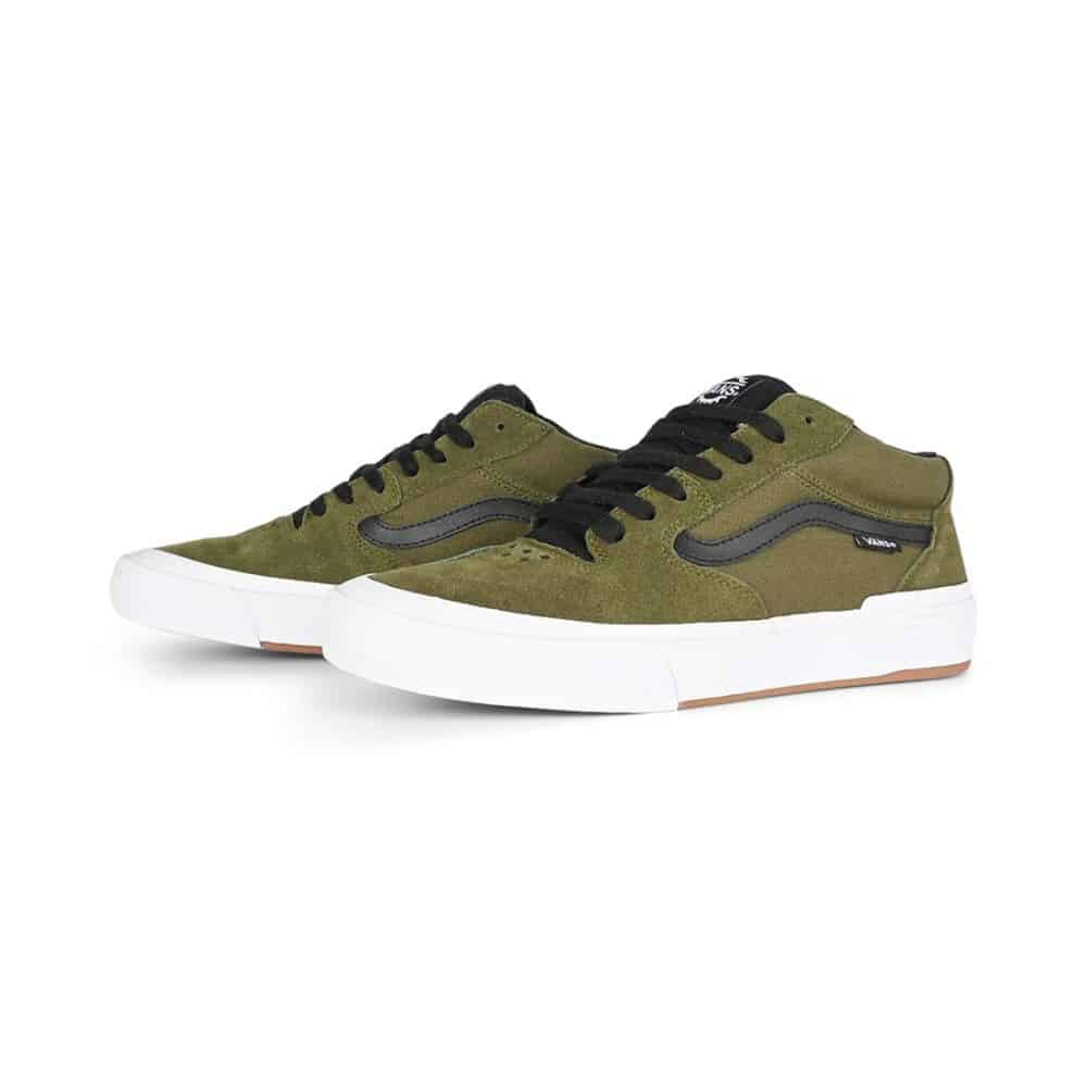 Vans 114 Mid BMX Shoes - Dark Olive