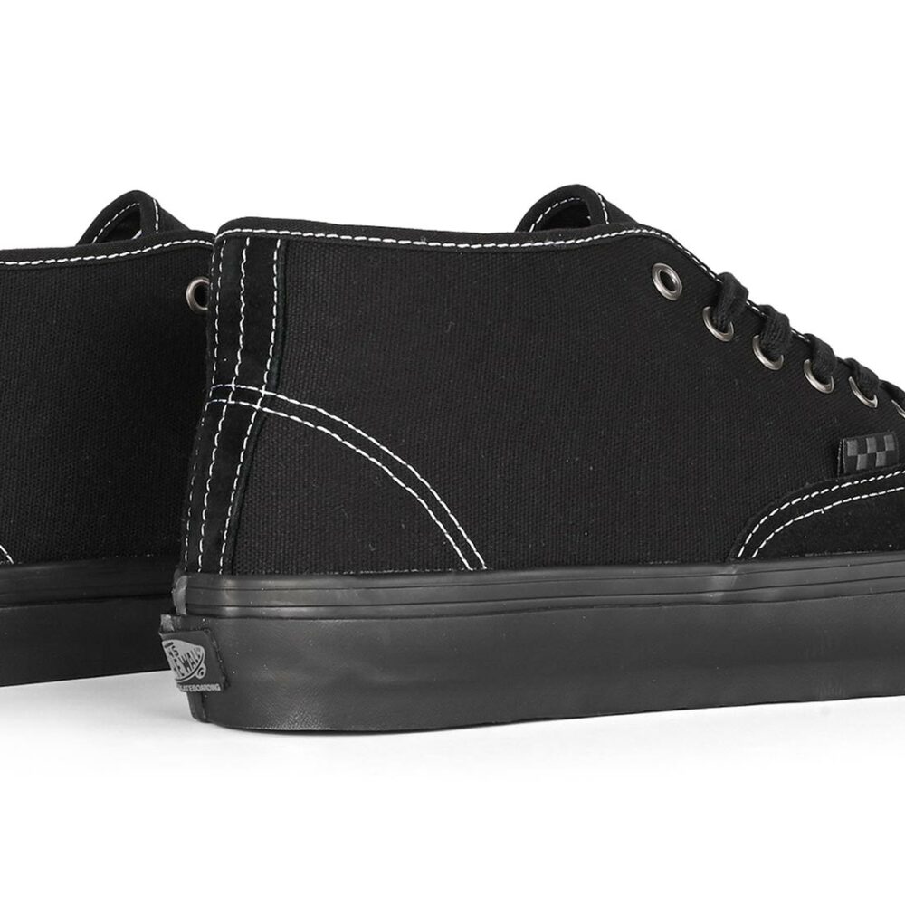 Vans Authentic Mid Skate Shoes - Blackout