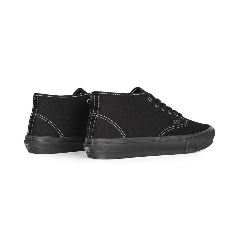 Vans Authentic Mid Skate Shoes - Blackout
