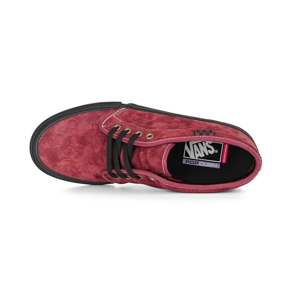 Vans Chukka Skate Shoes - Dark Red/Black