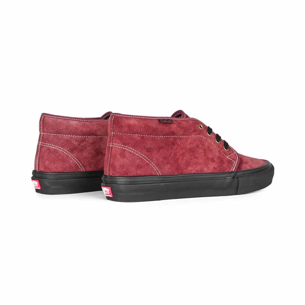 Vans Chukka Skate Shoes - Dark Red/Black