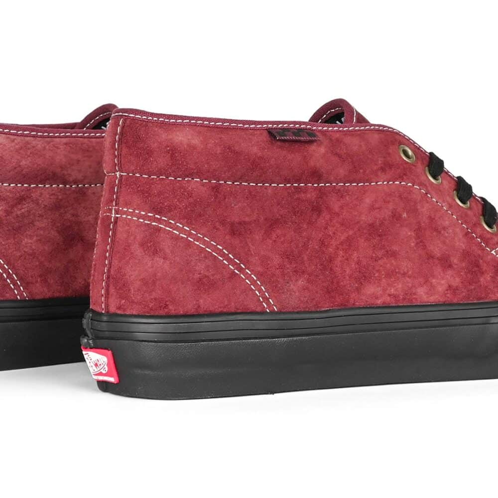 Vans Chukka Skate Shoes - Dark Red/Black