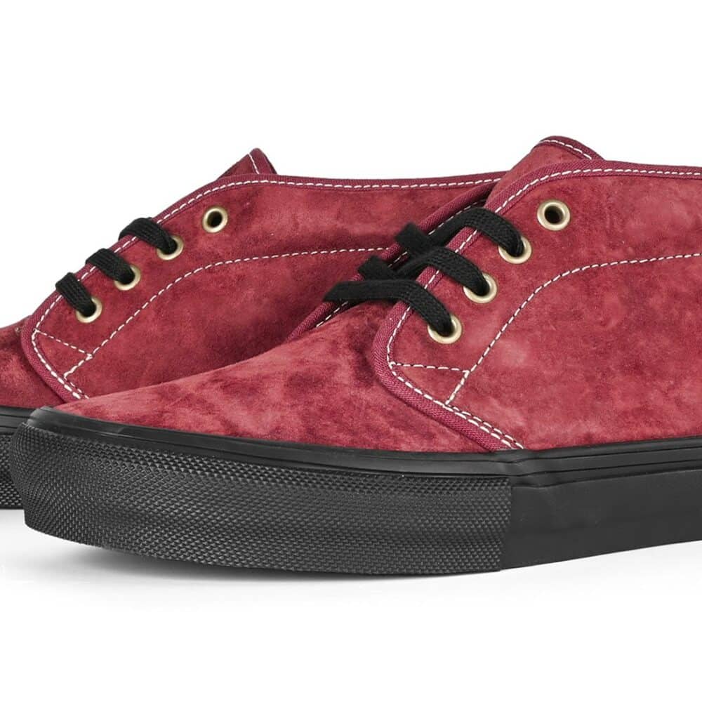 Vans Chukka Skate Shoes - Dark Red/Black