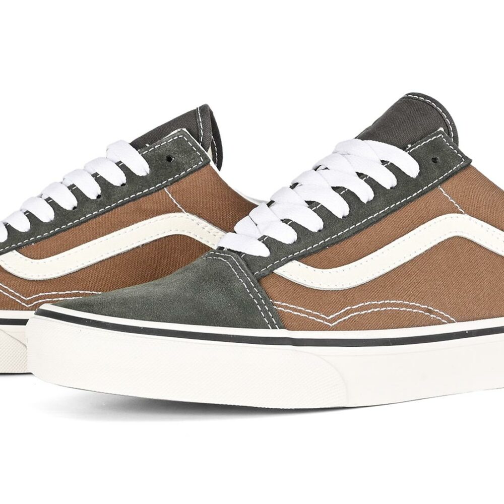 Vans Classic Old Skool Skate Shoes - Pop Brown/Multi