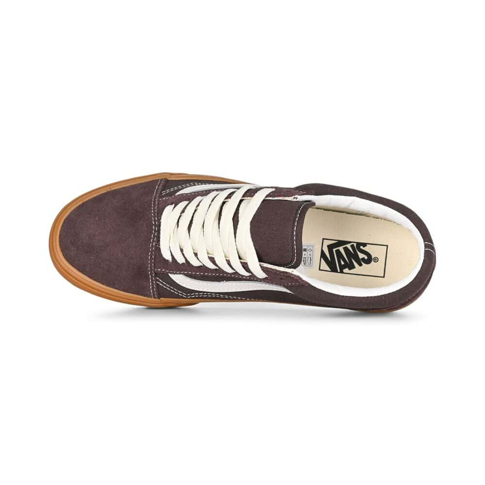 Vans Classic Old Skool Skate Shoes - Vintage Gum/Chocolate