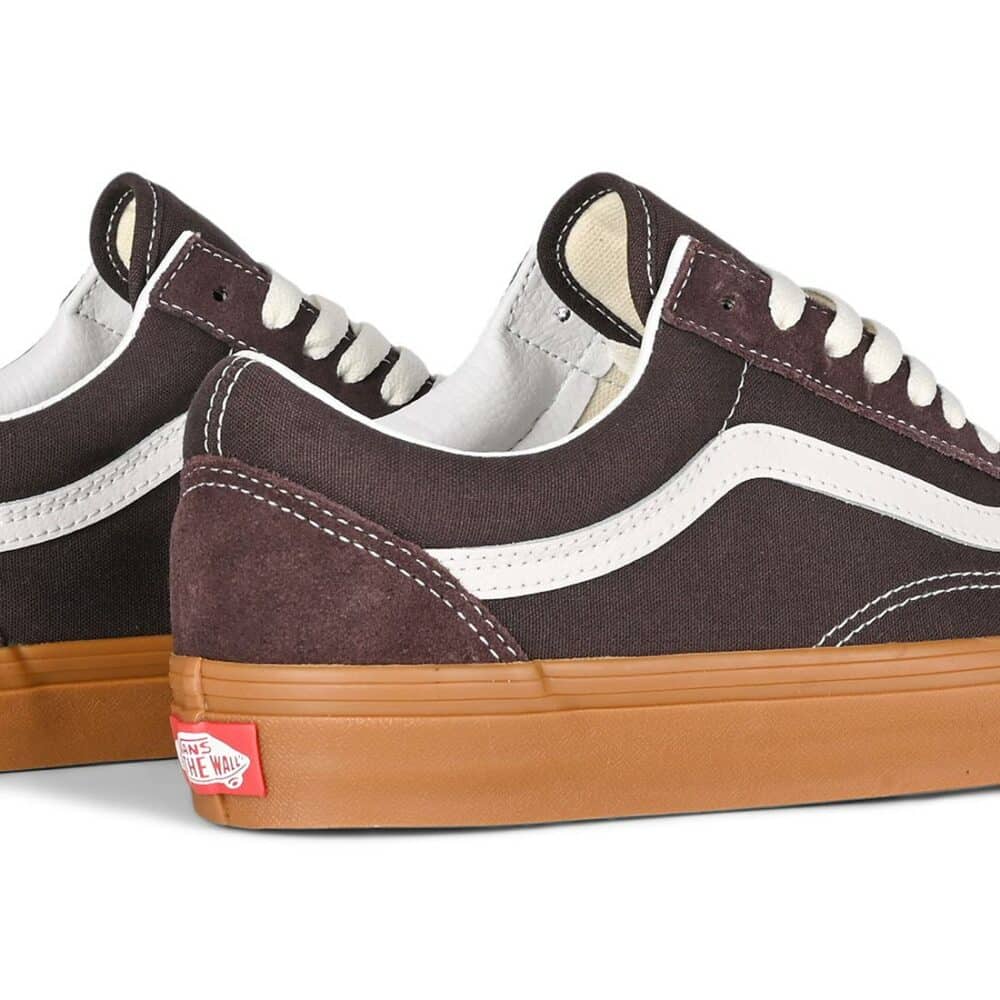 Vans Classic Old Skool Skate Shoes - Vintage Gum/Chocolate