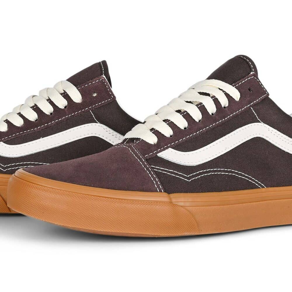 Vans Classic Old Skool Skate Shoes - Vintage Gum/Chocolate