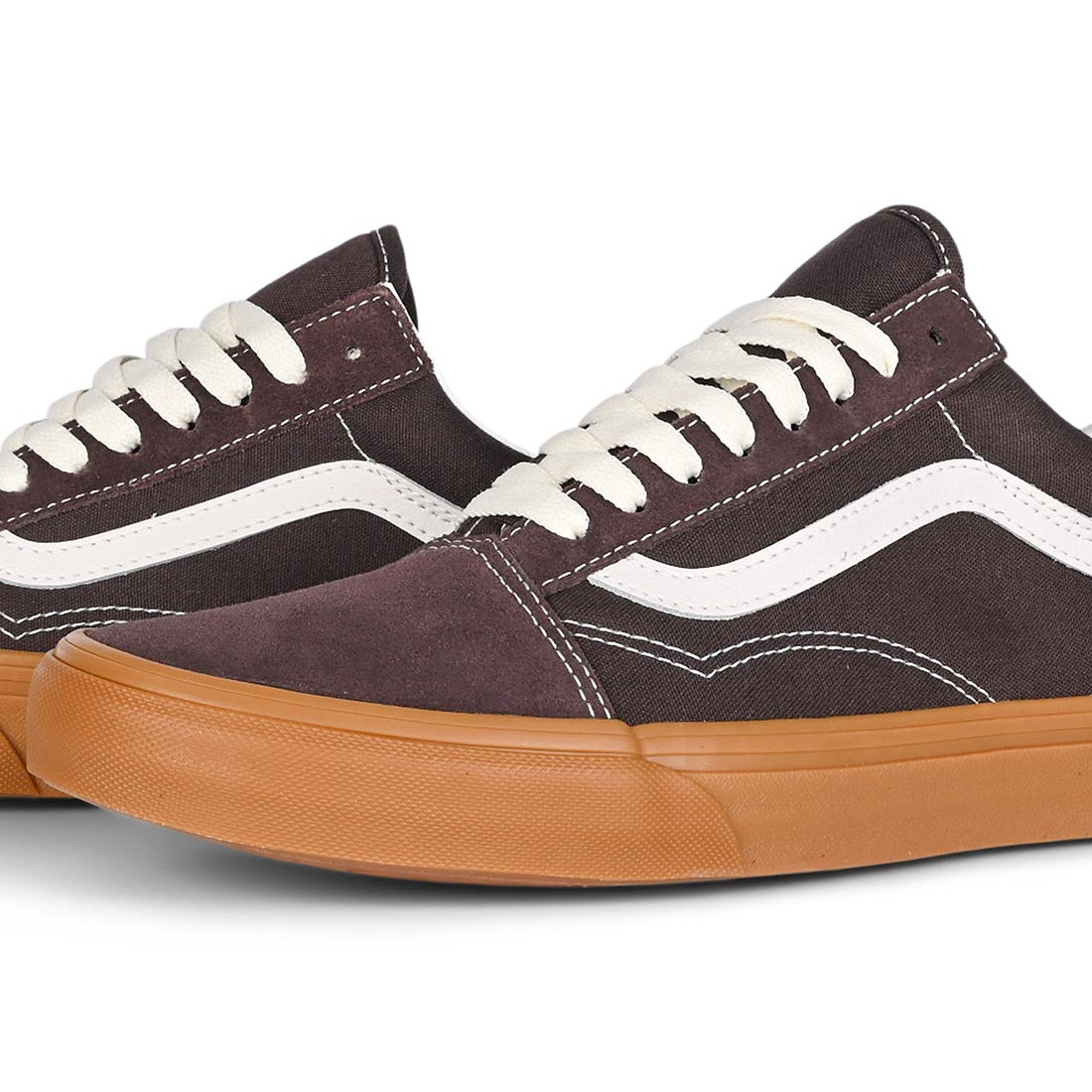 Vans Classic Old Skool Skate Shoes Vintage Gum Chocolate