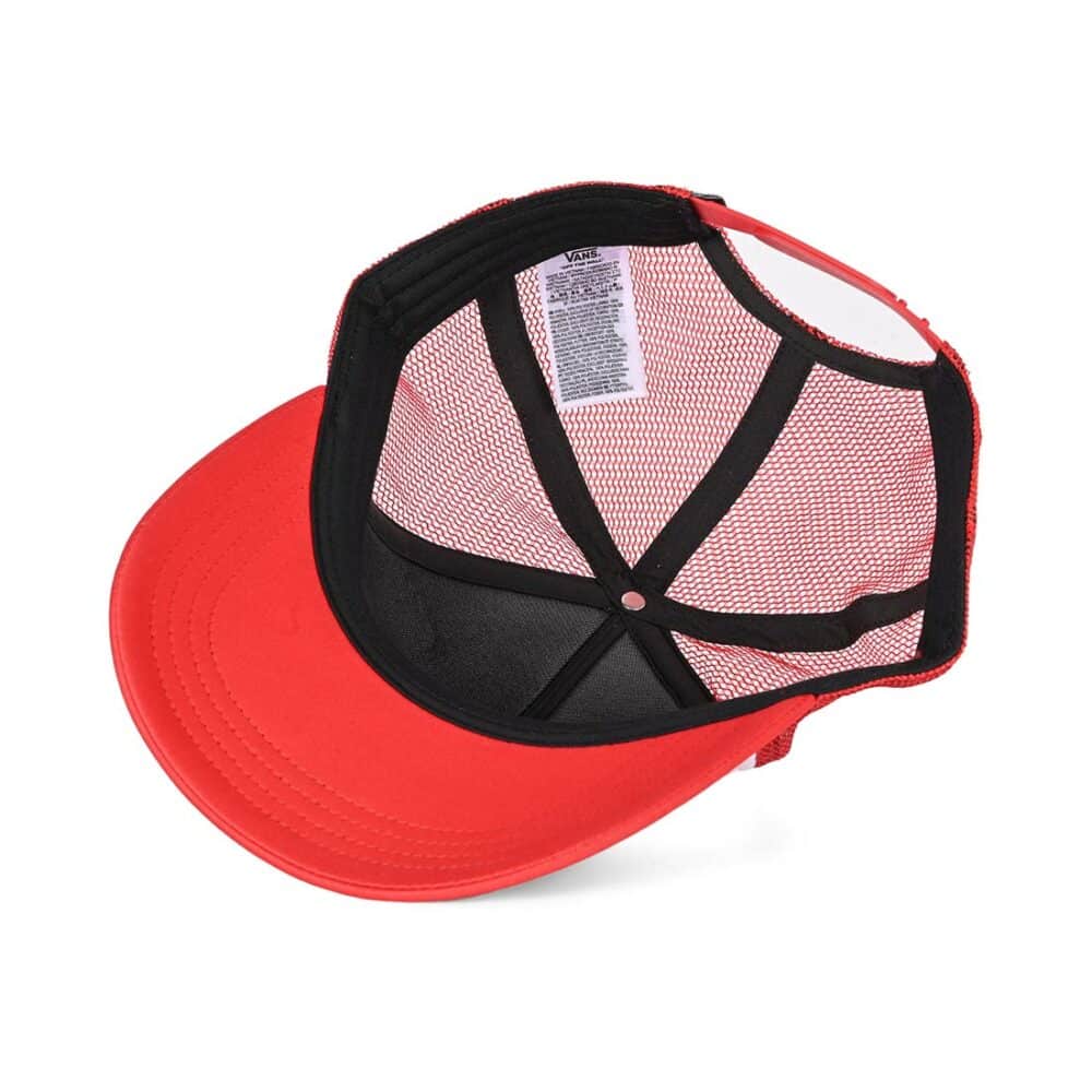 Vans Classic Patch Curved Brim Trucker Hat - Racing Red