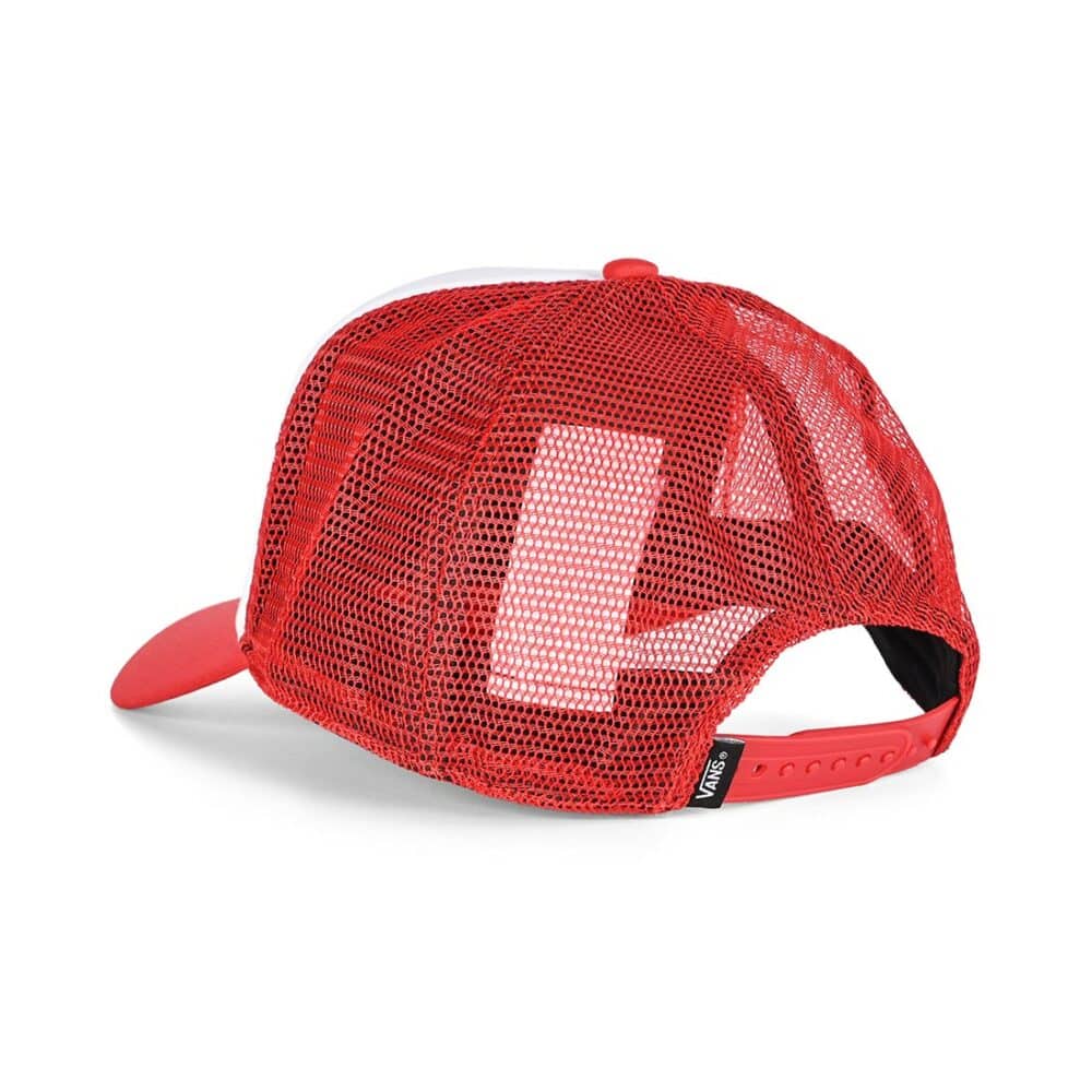 Vans Classic Patch Curved Brim Trucker Hat - Racing Red