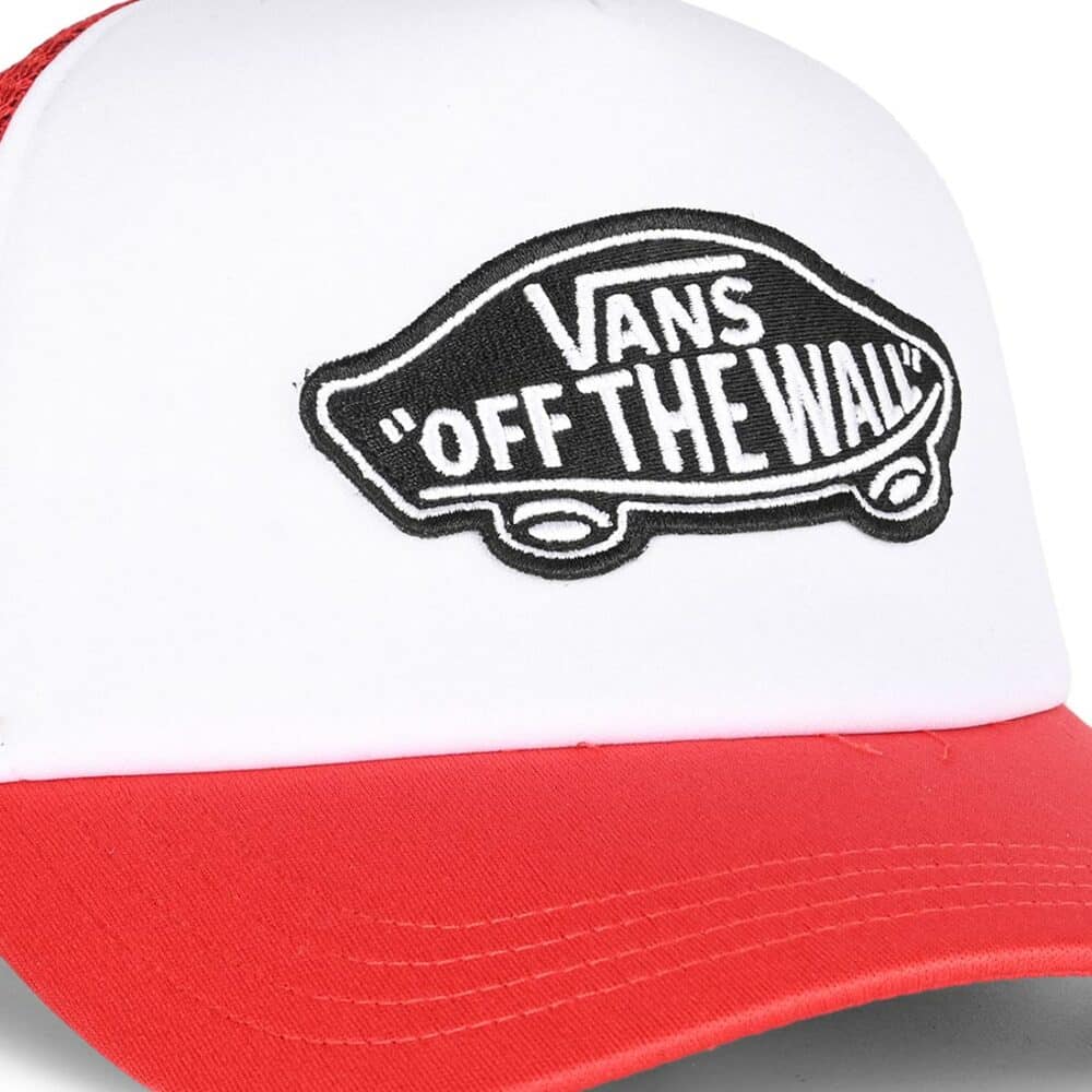 Vans Classic Patch Curved Brim Trucker Hat - Racing Red