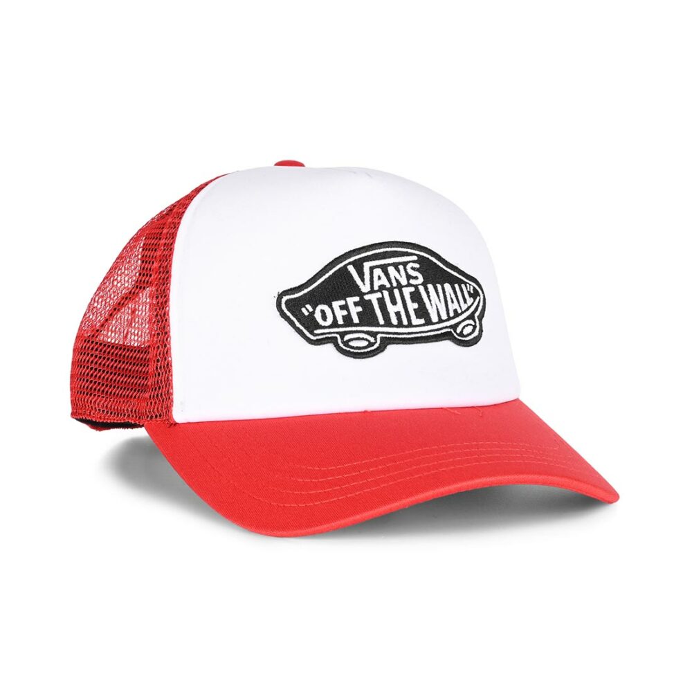 Vans Classic Patch Curved Brim Trucker Hat - Racing Red
