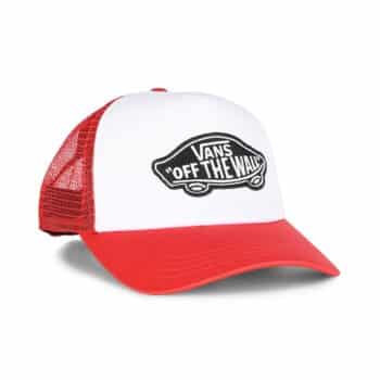 Vans Classic Patch Curved Brim Trucker Hat - Racing Red