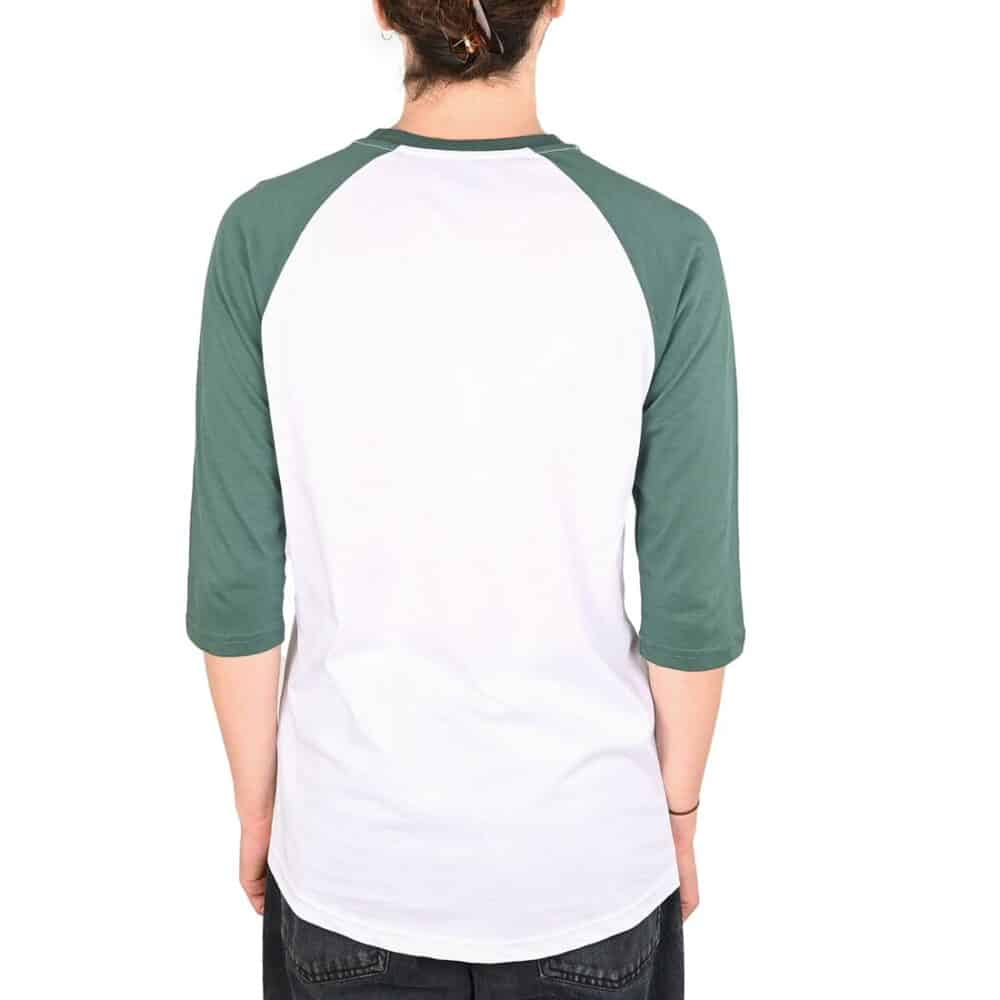 Vans Classic Raglan 3/4 Sleeve T-Shirt - White/Bistro Green