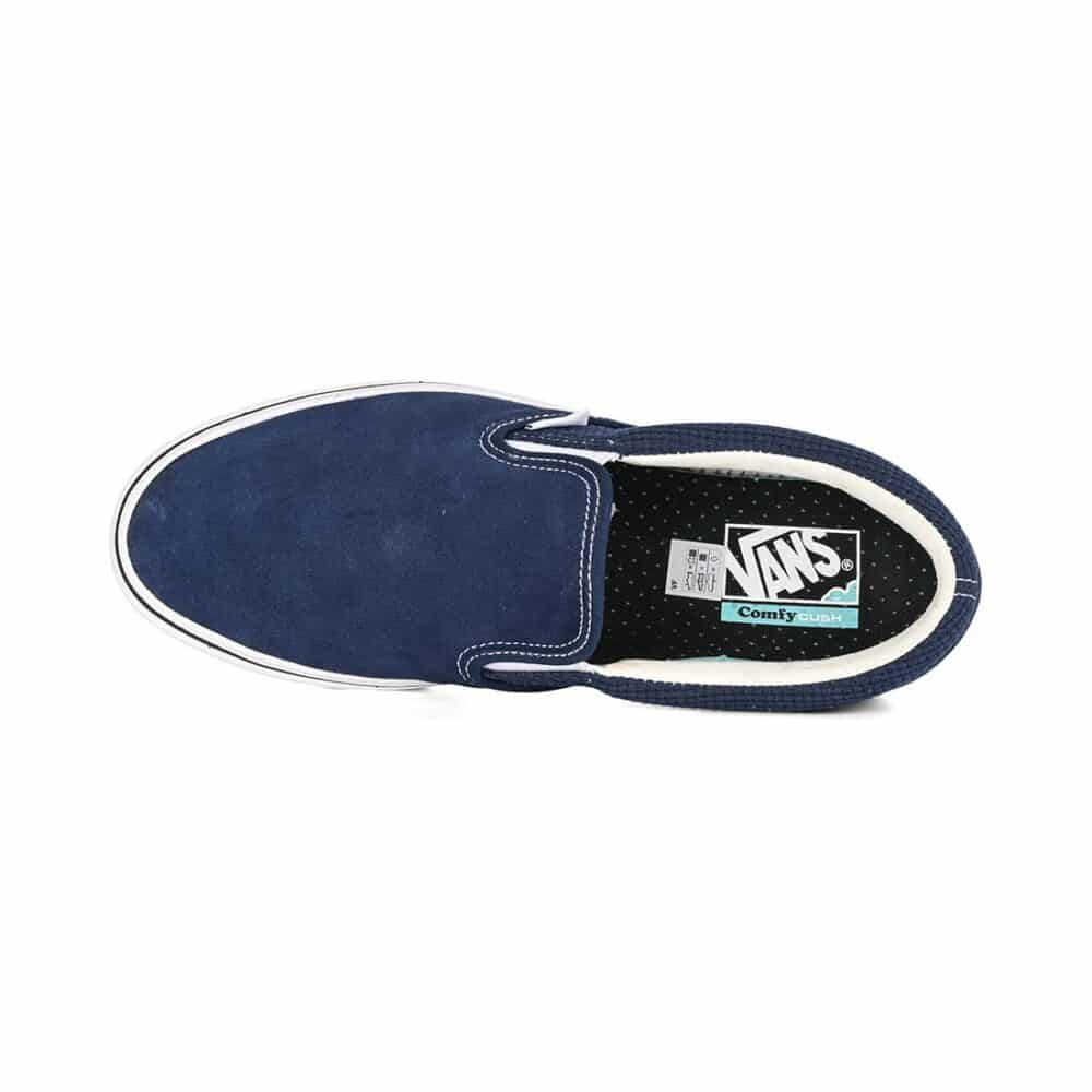 Vans Classic Slip-On Comfy Cush Skate Shoes - Dress Blues