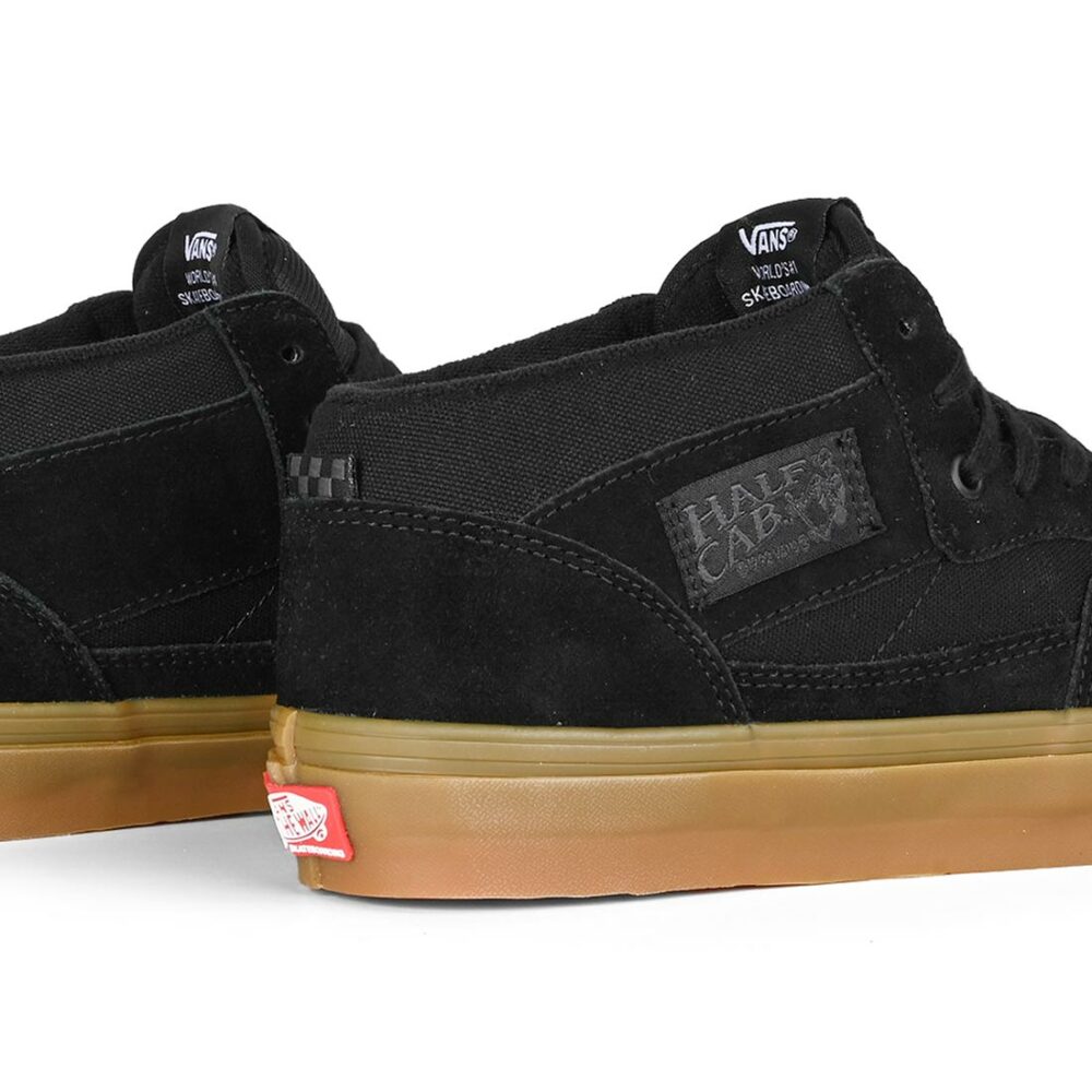 Vans Half Cab Skate Shoes - Black/Gum