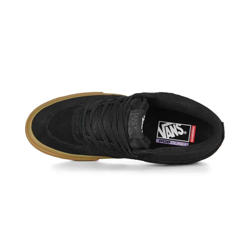 Vans Half Cab Skate Shoes - Black/Gum