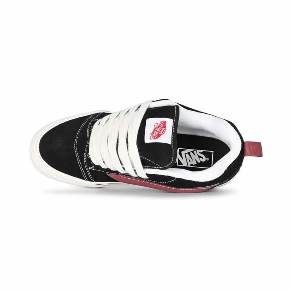 Vans Knu Skool Skate Shoes - Black/Port