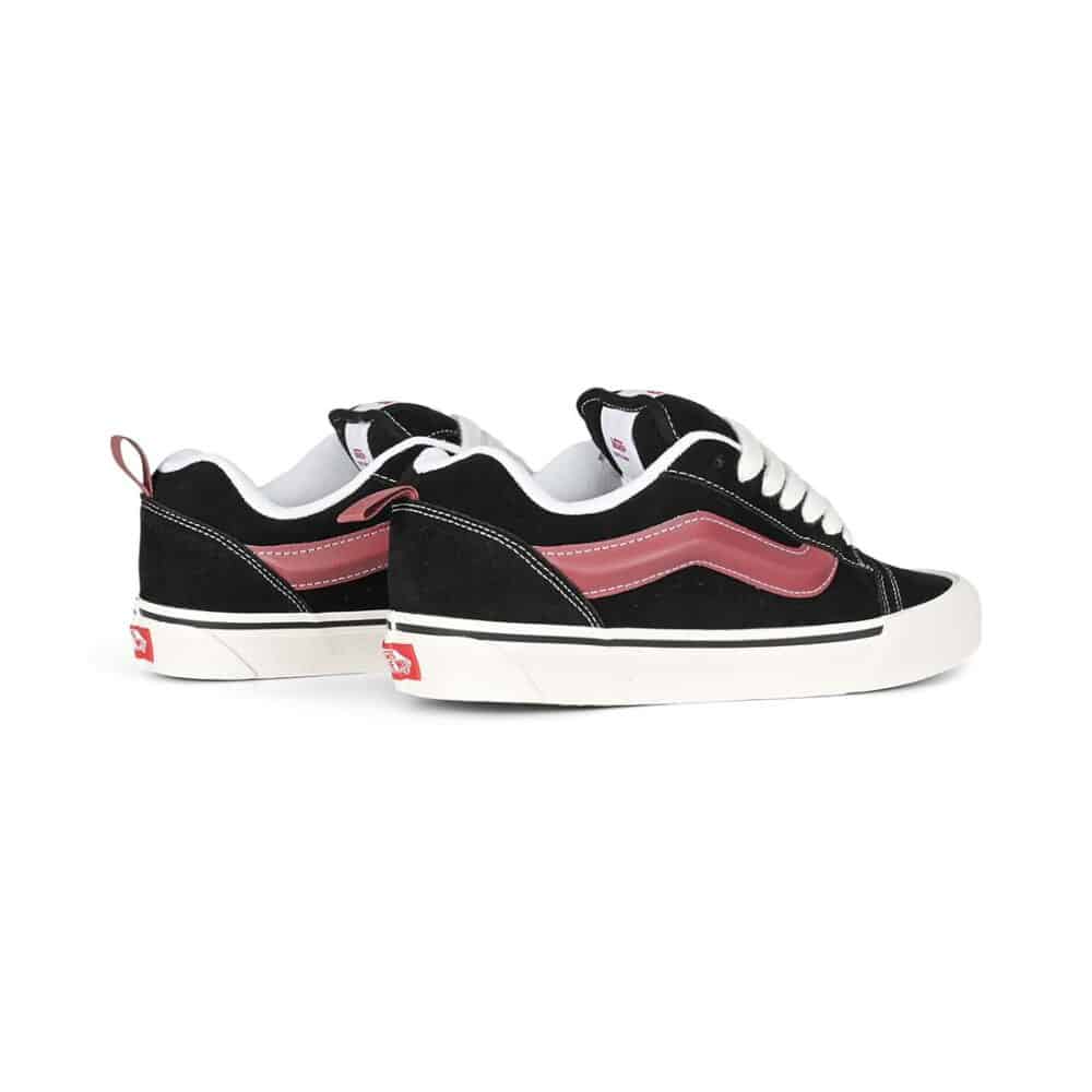 Vans Knu Skool Skate Shoes - Black/Port
