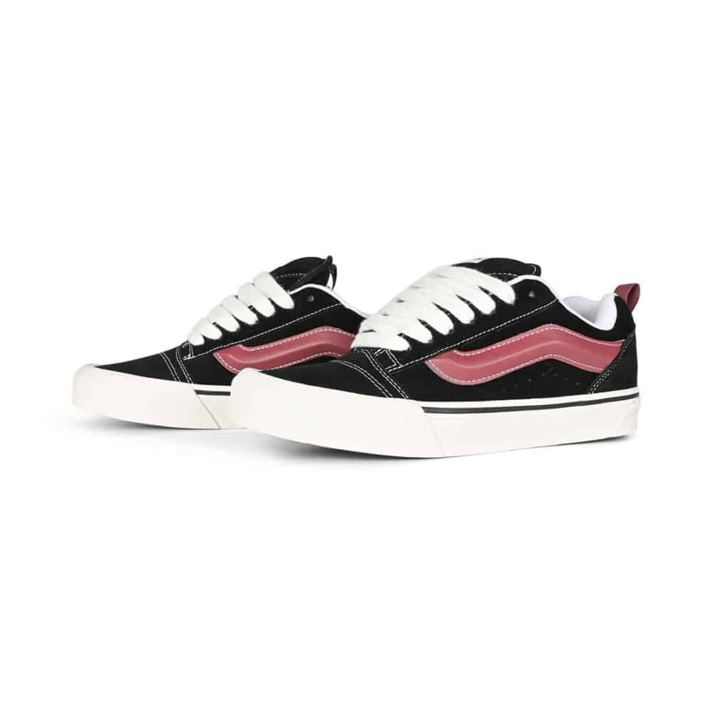 Vans Knu Skool Skate Shoes - Black/Port