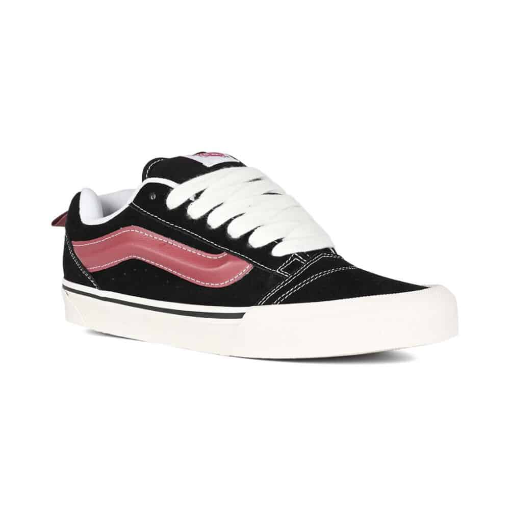 Vans Knu Skool Skate Shoes - Black/Port