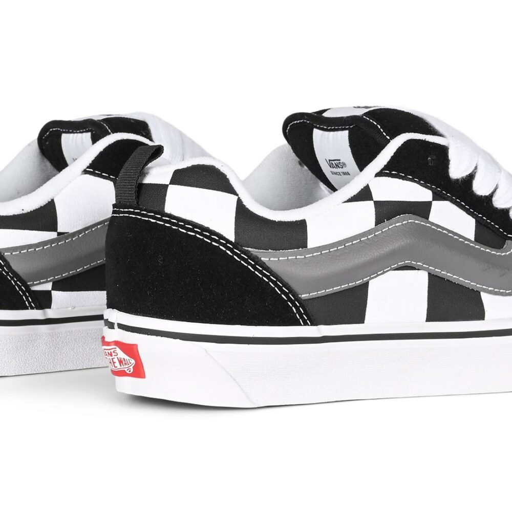 Vans Knu Skool Skate Shoes - Mega Check/Black