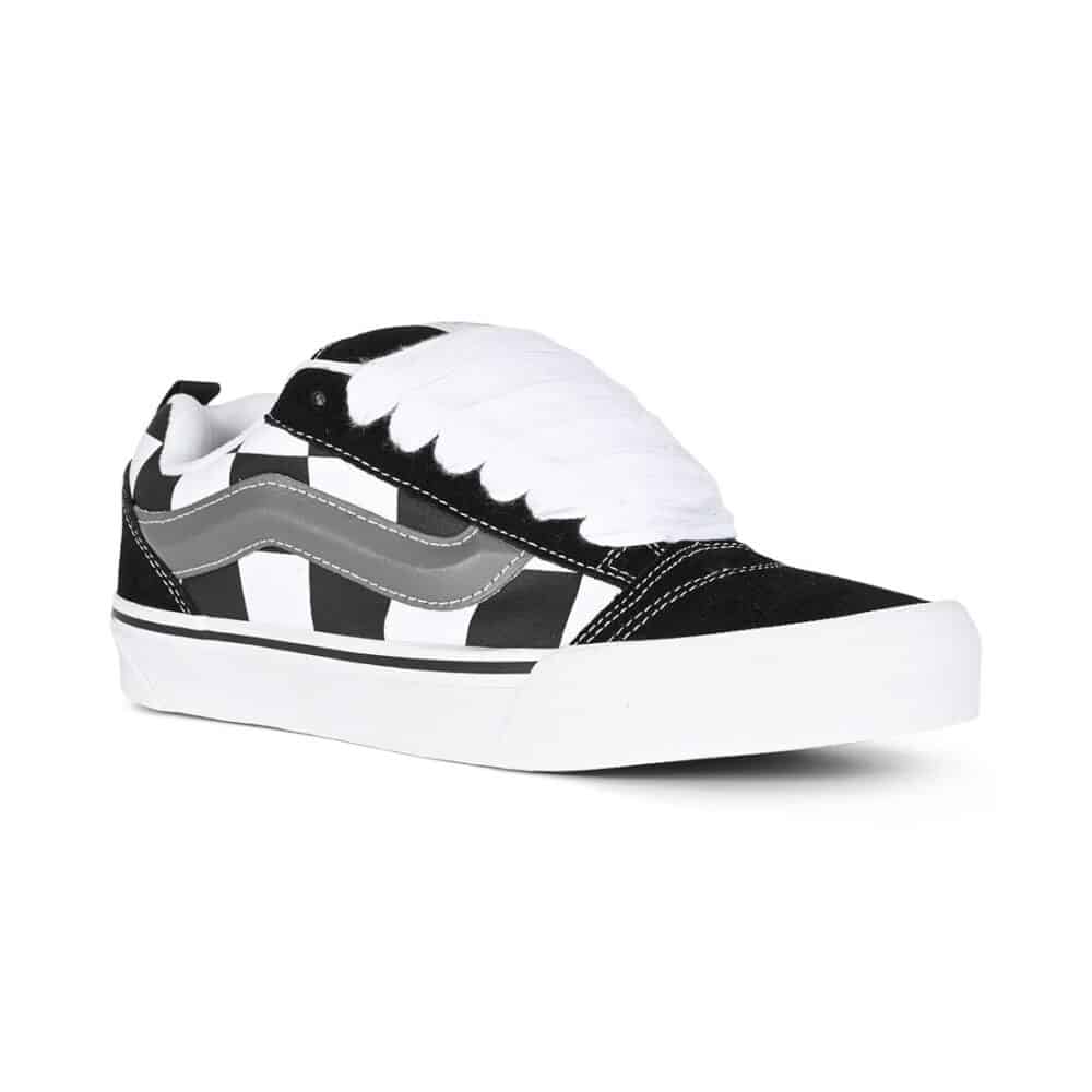 Vans Knu Skool Skate Shoes - Mega Check/Black