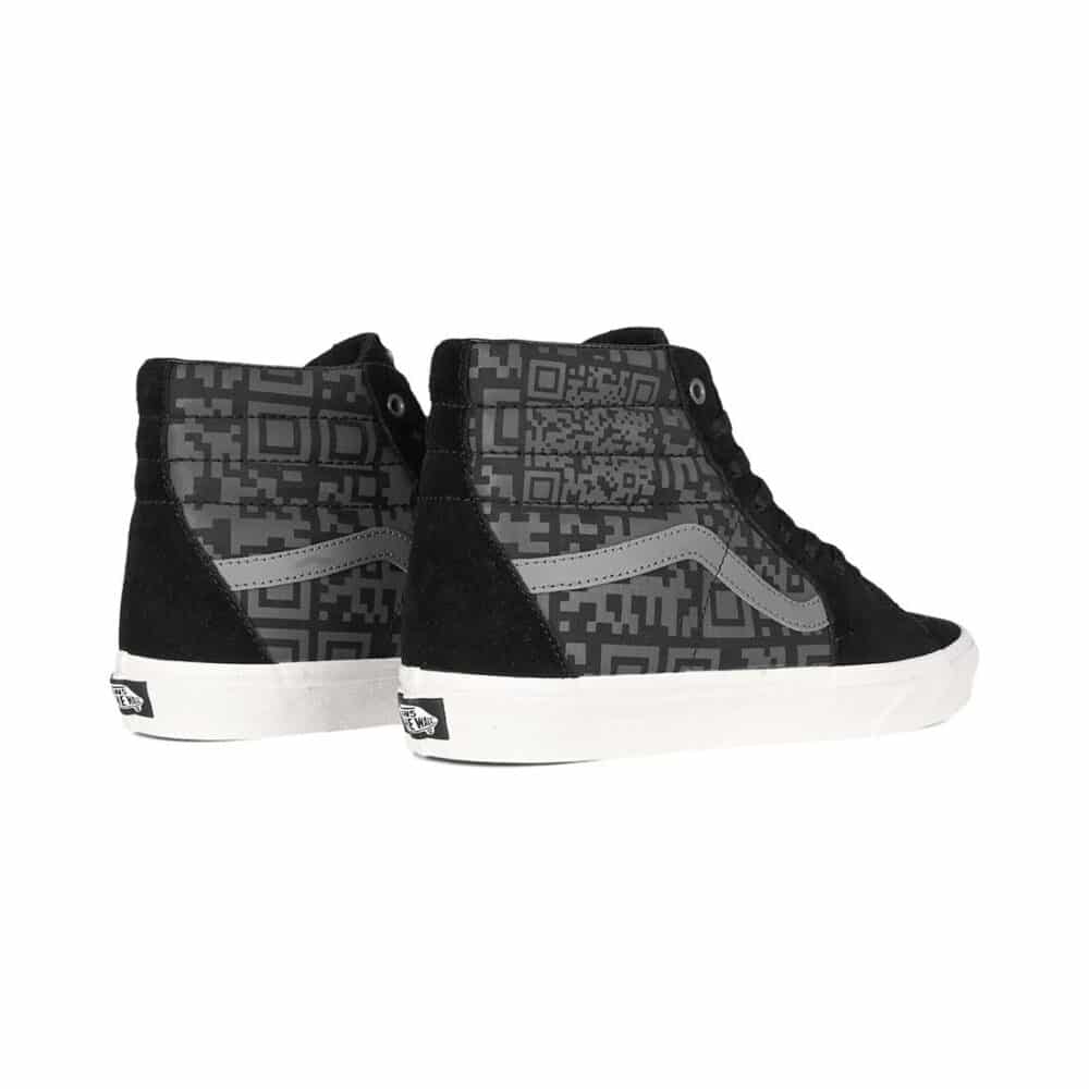 Vans Sk8-Hi Skate Shoes - QR Checkboard Black/Reflective
