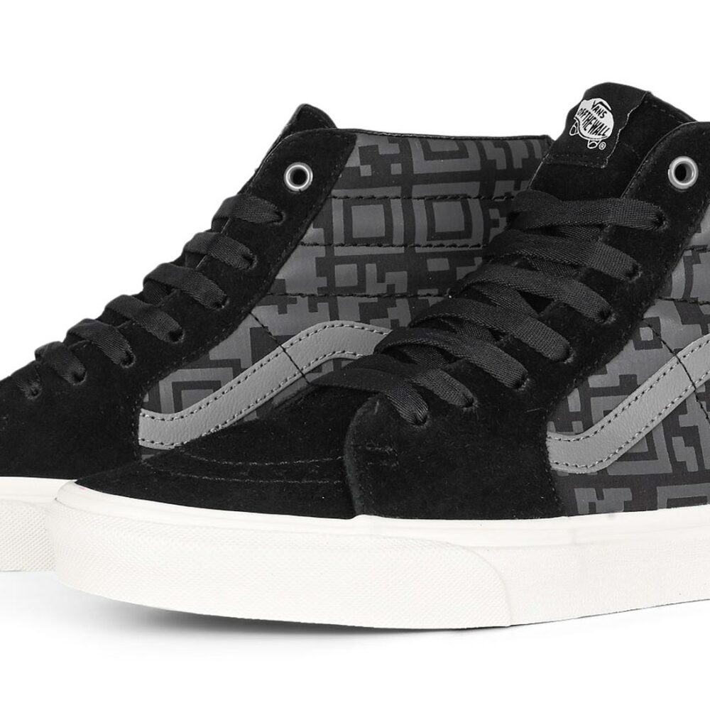 Vans Sk8-Hi Skate Shoes - QR Checkboard Black/Reflective
