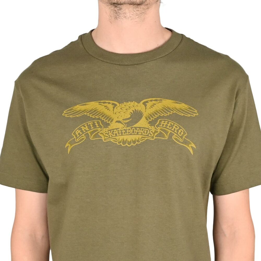 Anti Hero Basic Eagle S/S T-Shirt - Military Green/Bronze